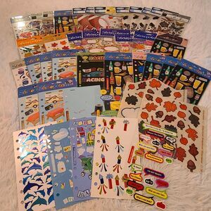 Huge Lot Of Stickopotamus Stickers Binder Sports Football Soccer Beer Vacation